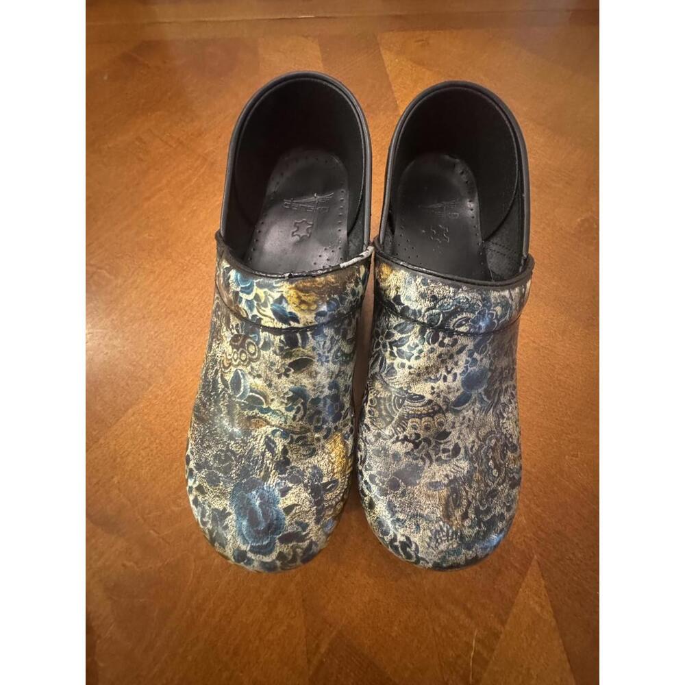 Dansko Floral Patterned Clogs Size 41 EU / 10 US s-1
